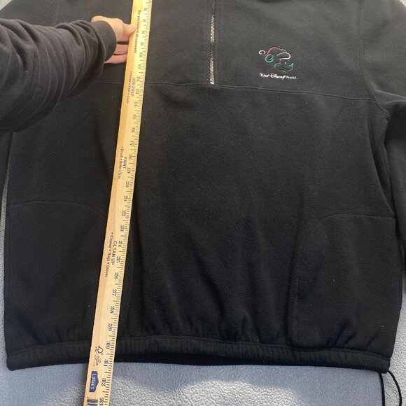 Walt Disney World Vintage Black Long sleeve Fleece Mickey Unisex Size XXL - Picture 5 of 11